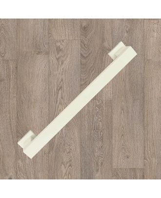 SICURO - YORK BAR modern pull handle 40 CM with square rosette, Off-white