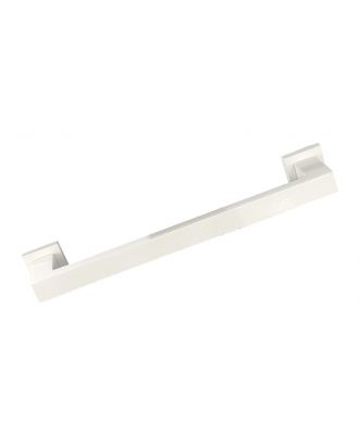 SICURO - YORK BAR modern pull handle 40 CM with square rosette, Off-white