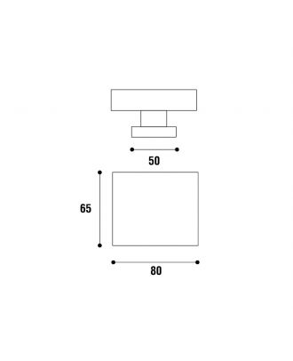 SICURO - YORK Square knob for Wooden Door , Off-white