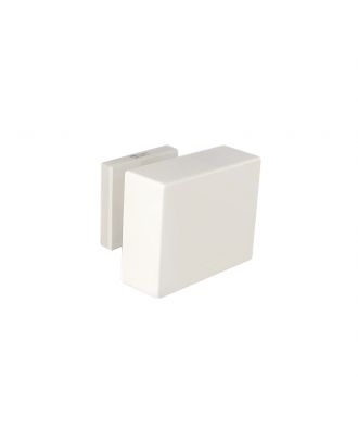 SICURO - YORK Square knob for Wooden Door , Off-white