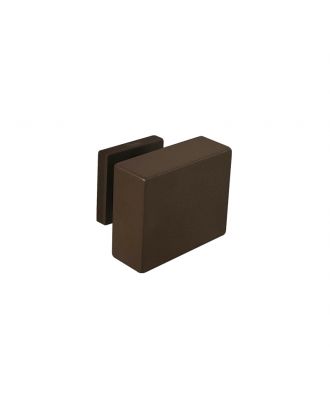 SICURO - YORK Square knob for Wooden Door , Brown matt