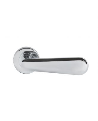 CADDY Door Handle with Round Rosettes bright Chrome