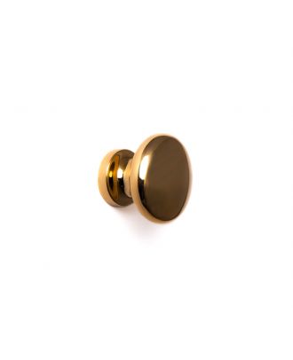 Round Wooden Door knob, Bright Gold