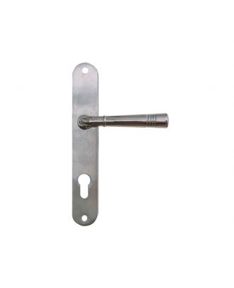 CONTE Door Handle With Plate Bright Chrome