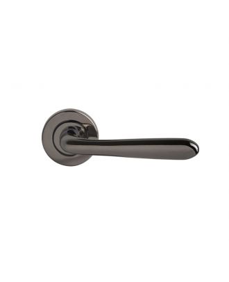 BELLE bathroom door handle with round rosettes, Antique Nickle
