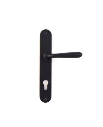 Belle - Door Handle With Long Plate, Black