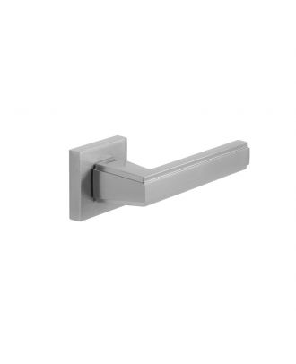 Passo Handle With Square Rosette For Bathroom - Satin Nickle