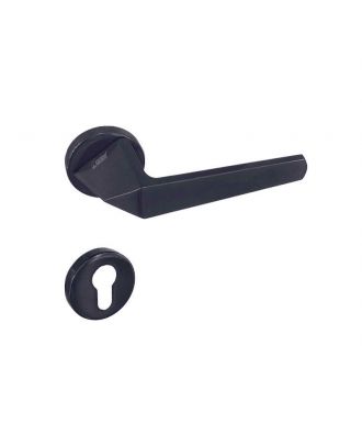SICURO - JOYA door handle with round rosette, Graphite