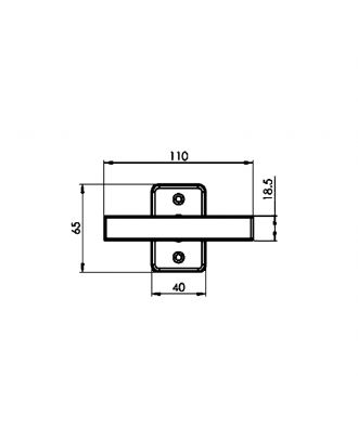 YORK Modern window handle Satin Chrome