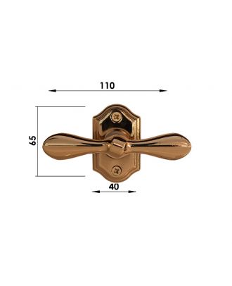 FIOCCA Modern window handle Rose Gold