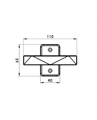 JEWEL modern window handle, Black