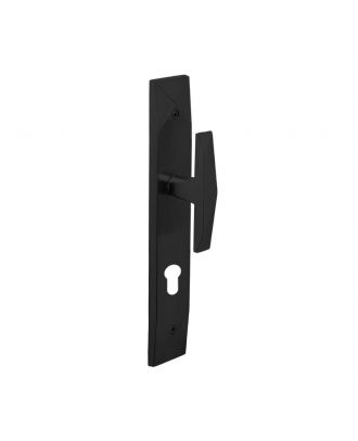 JEWEL external door handle with long plate, Black