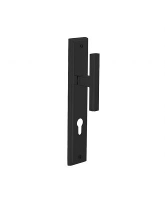 STEP external door handle with long plate, Black