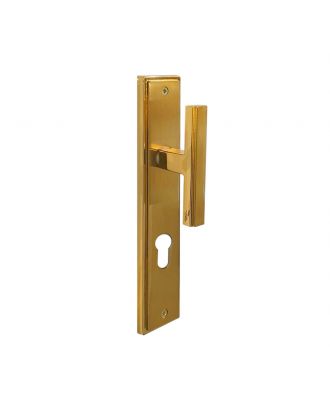 STEP external door handle with long plate, Golden