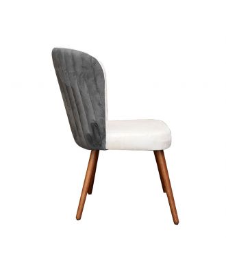 Derby dining chair- Gray x beige
