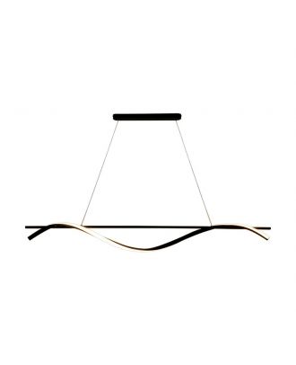 Modern Simple Hanging Led Chandelier, Black