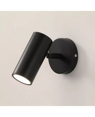 Adjustable Angle LED Wall Lamp Black