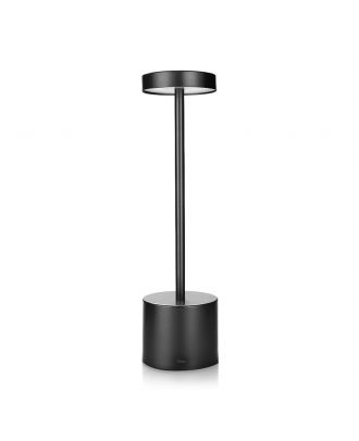 LED Cordless Table Lamp, Rechargeable Battery Operated Lamp, Portable Indoor and Outdoor Night Ligh, Black