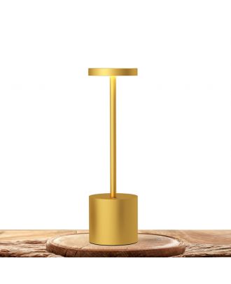 LED Cordless Table Lamp, Rechargeable Battery Operated Lamp, Portable Indoor and Outdoor Night Ligh, Gold