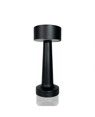 LED Portable Table Lamp with dimmable brightness for Indoor and Outdoor use, Black
