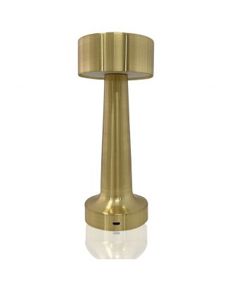 LED Portable Table Lamp with dimmable brightness for Indoor and Outdoor use, Gold