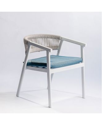 Ivona aluminum chair- white
