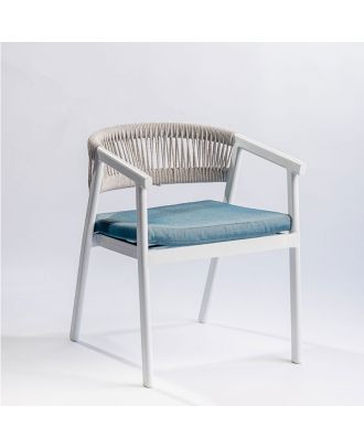 Ivona aluminum chair- white