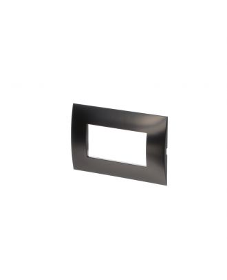 ABB - Chiara frame 4 modules metal Black satin finish