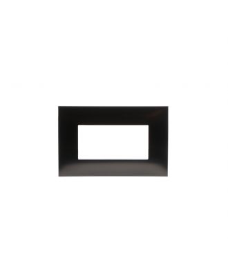 ABB - Chiara frame 4 modules metal Black satin finish