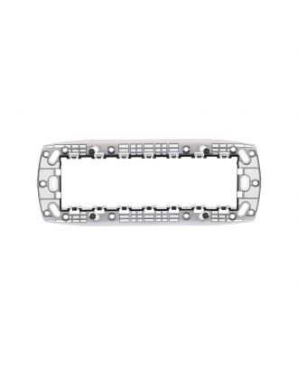 ABB - Chiara 7-module support for rectangular box, Silver