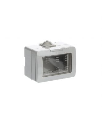 ABB - Chiara IP55 enclosure, 3 places, 3 modules width with Clamp Grey