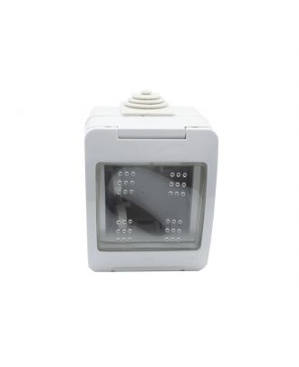 ABB - Chiara IP55 enclosure, 2 places, 2 modules, with Clamp Grey