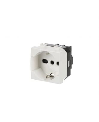 ABB - Chiara Socket outlet 2P+E, 16A, P30/P17 antibacterial , White