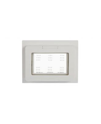 ABB - Chiara IP55 frame for flush mounting, with Hinged Lid, 3 modules, White