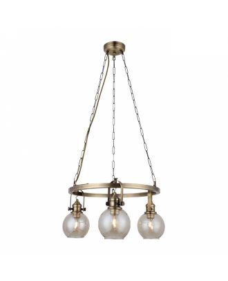 Classic Pendant Chandelier 3XE27, Oxide