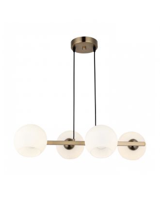 Modern Pendant Chandelier 4XE27, Oxide
