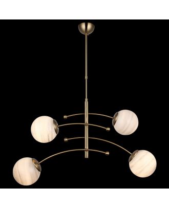 Classic Pendant Chandelier 4XE27, Oxide