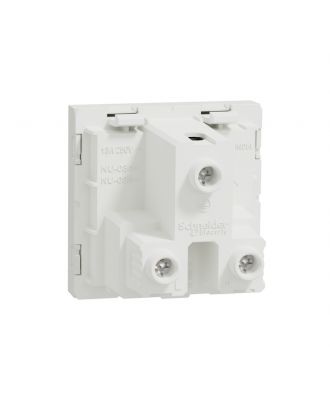 Multistandard socket outlet, New Unica, unswitched, 2 module, white