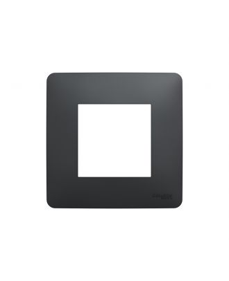 Cover frame, Unica Studio, 1 gang, 2 modules, Anthracite