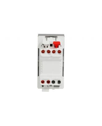 Switch, New Unica, 1-pole 2- way, 10AX, 1 module, screwless terminals, painted, IP4X, Silver