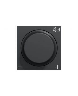 Schneider Volume controller, New Unica, 12V, 2 modules, Anthracite