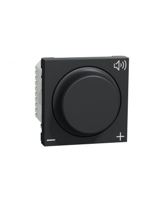 Schneider Volume controller, New Unica, 12V, 2 modules, Anthracite