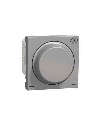 Schneider Volume controller, New Unica, 12V, 2 modules, Aluminum