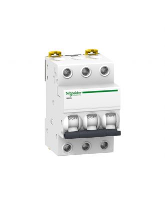 Miniature circuit-breaker 3P, 63 A, C curve, 6000 A (IEC 60898-1)