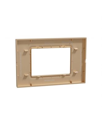 Schneider Cover frame, Miluz E, 3 gang, Bronze