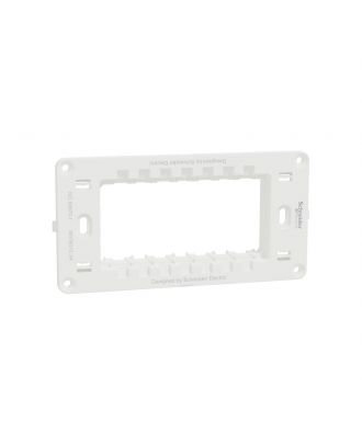 Schneider Supporting Frame, Miluz E, 4 gang, white