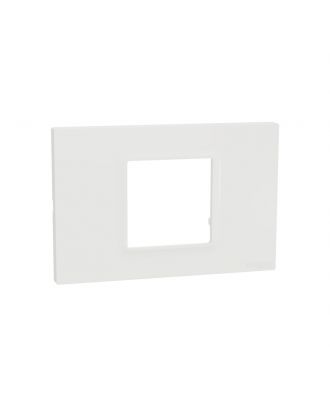 Schneider Cover frame, Miluz E, 2 gang, white