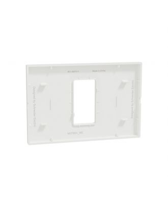 Schneider Cover frame, Miluz E, 1 gang, White