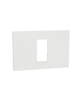 Schneider Cover frame, Miluz E, 1 gang, White