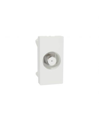 Schneider TV Outlet, Miluz E, F-type, mechanism, white